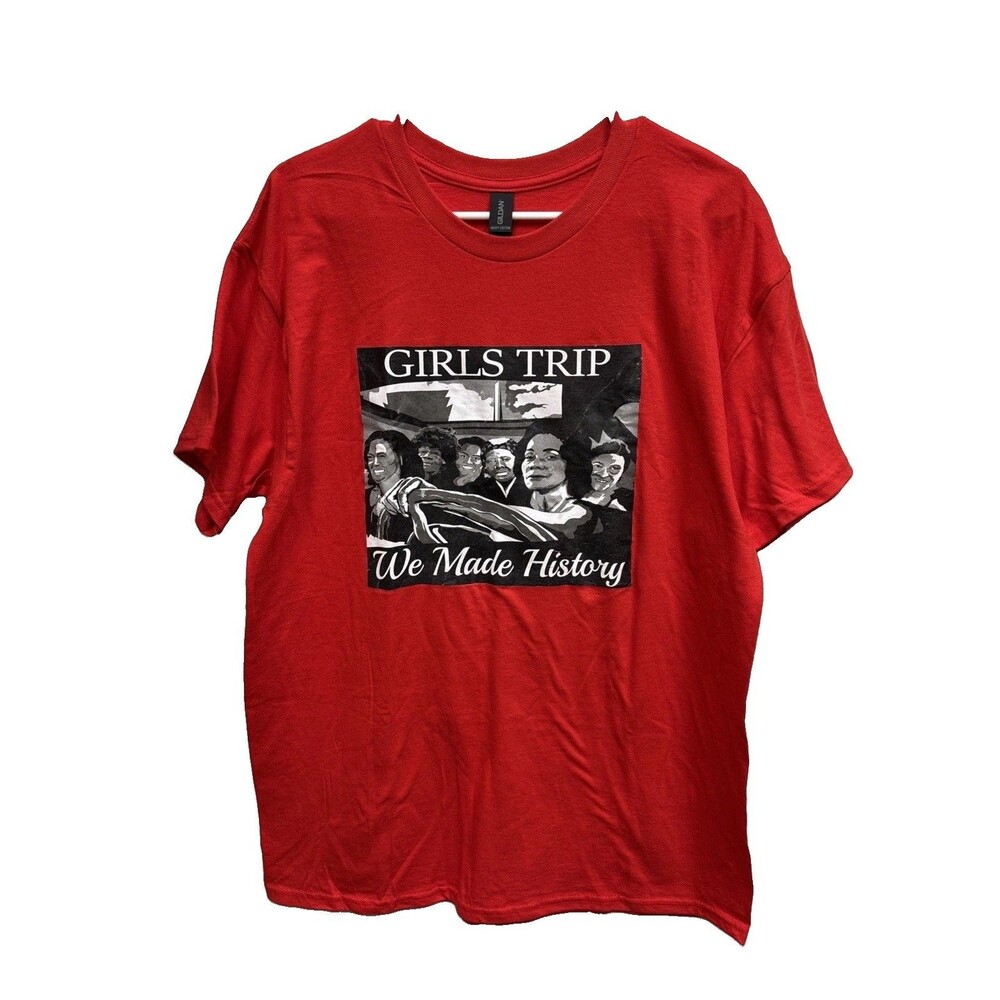 Kamala Aretha Michelle Harriett Coretta Rosa Girls Trip Graphic T Shirt L Red